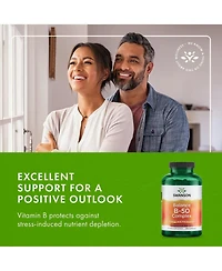Swanson B50 BComplex HighPotency B Vitamin Complex for Immune, Heart, and Nervous System Support 250 Capsules