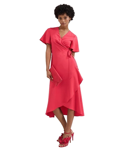 Phase Eight Women's Julissa Short Sleeve Wrap Midi Dress