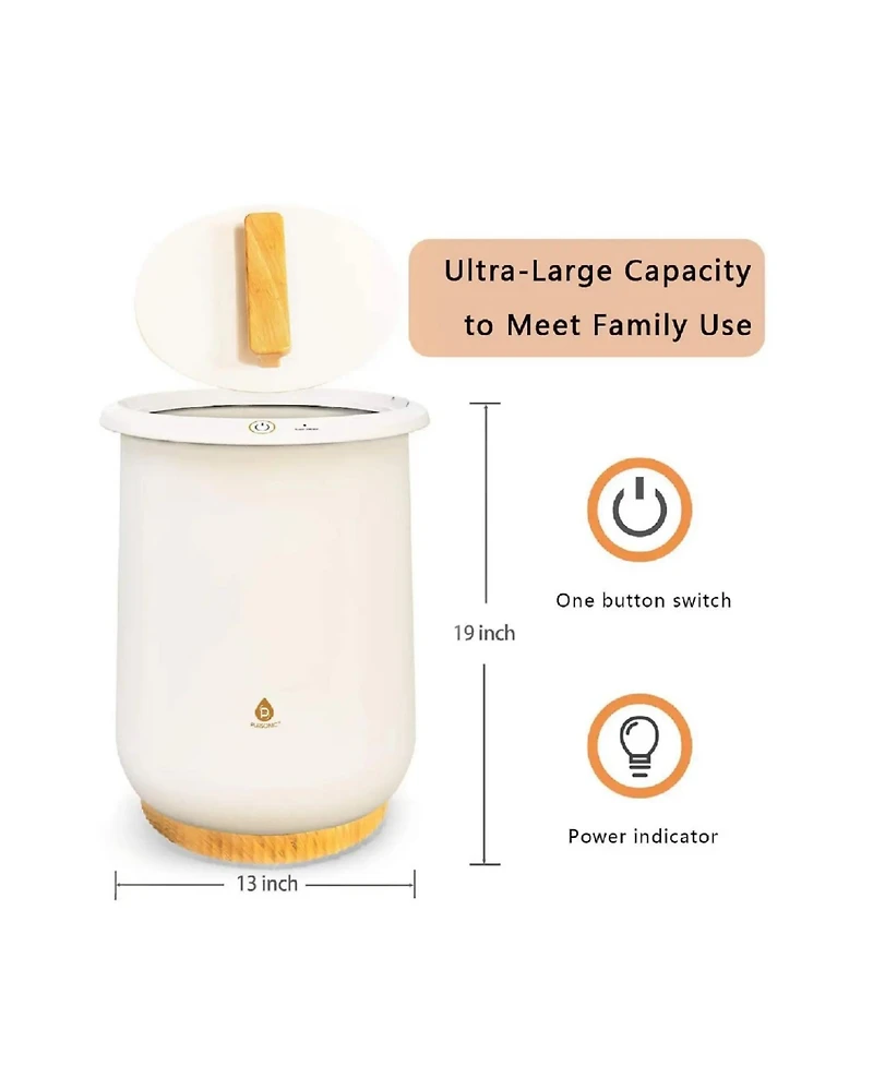 Pursonic FlameGlow Aromatherapy Diffuser with 360degree(s) Hi Res Wireless Speaker and 6 Pack Essential Oils