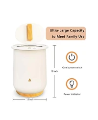 Pursonic FlameGlow Aromatherapy Diffuser with 360degree(s) Hi Res Wireless Speaker and 6 Pack Essential Oils