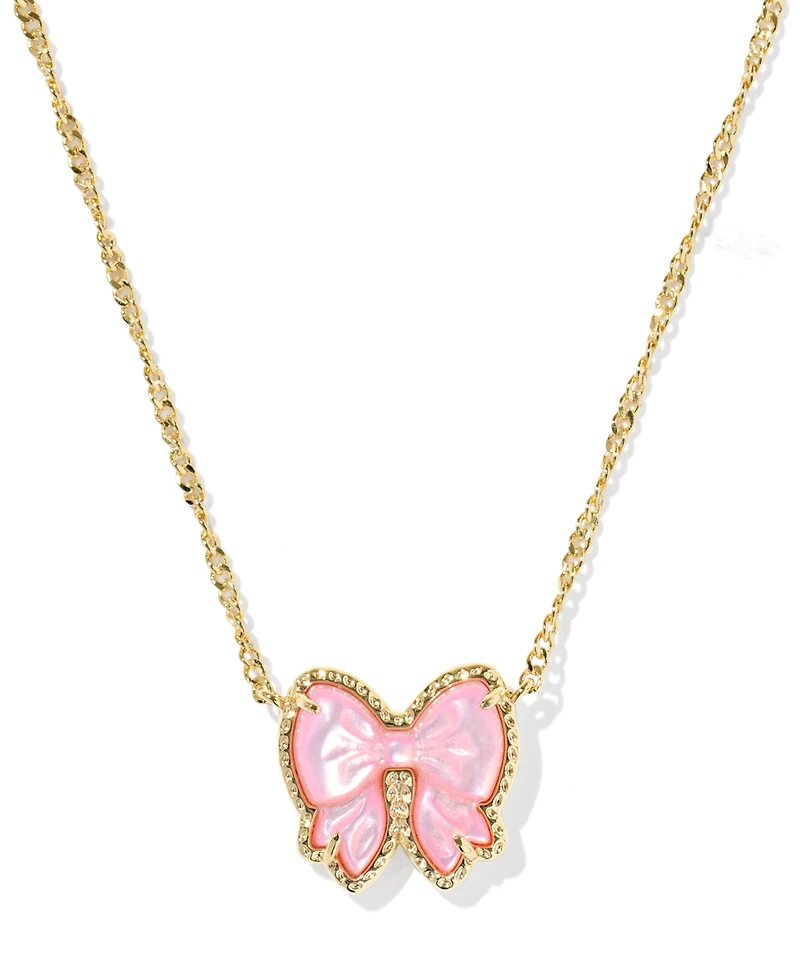 Kendra Scott Haley Bow Short Pendant Necklace, 16" + 3" extender