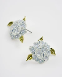 Fable England Hydrangea Earrings Silver