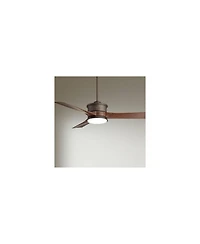 Casa Vieja 54" Key West Bronze Led Ceiling Fan with 18" Downrod