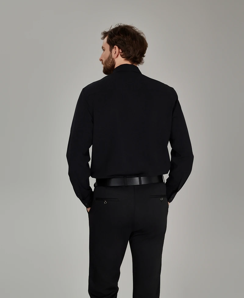 Alfani Men's Spread Collar Performance Solid Dress Shirt, Macy's Exclusive