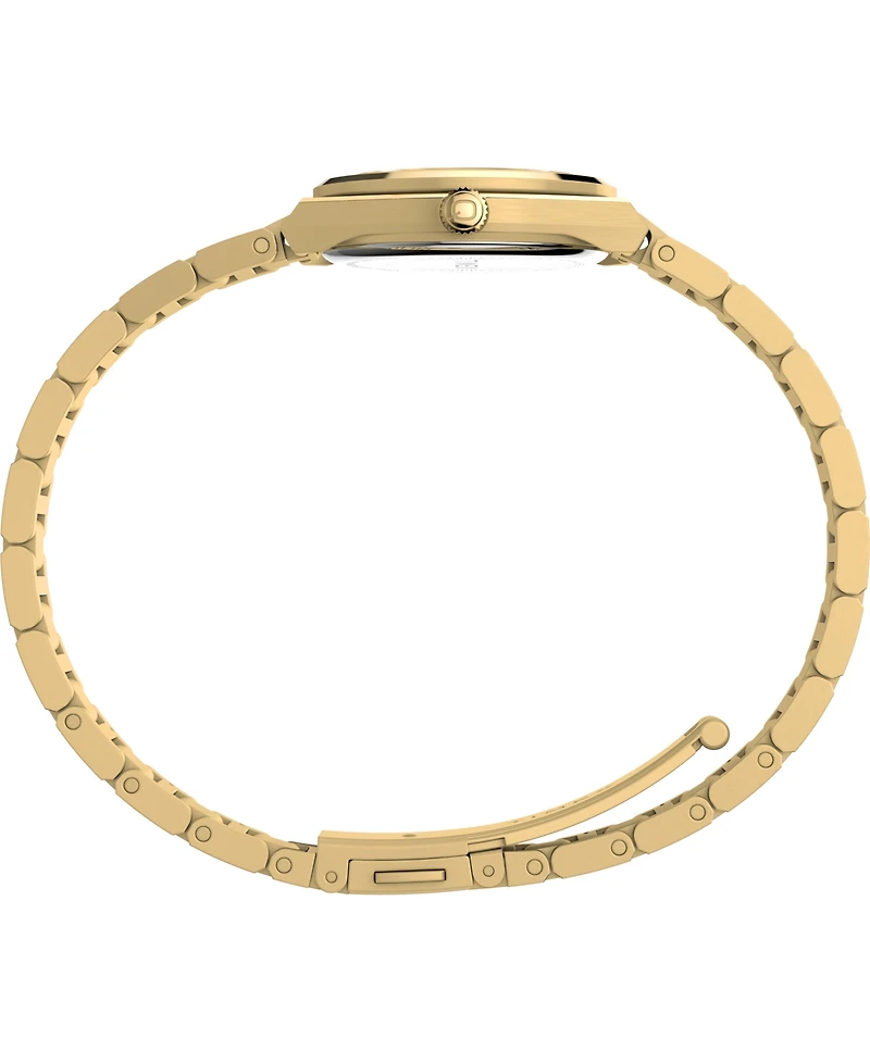 Timex Women's Quartz Analog Gold-Tone Stainless Steel Watch 24mm