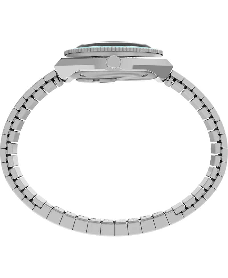 Timex Men's Quartz Analog Silver-Tone Stainless Steel Watch 41mm