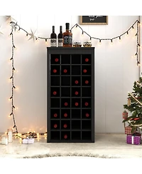 Flynama Modular 32-Bottle Wine Bar Buffet Cabinet