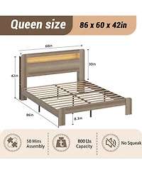 Lucky One Bed Frame Queen Size