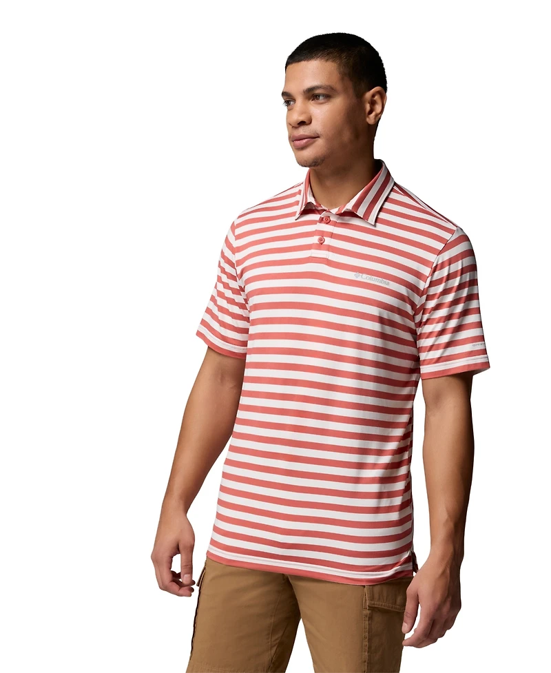 Columbia Men's Parsons Printed Short-Sleeve Polo Shirt