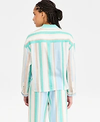 Liverpool Los Angeles Women's Long-Sleeve Relaxed Button-Down Shirt