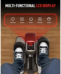 Harison Under Desk Elliptical with Lcd Display, 12-Level Speed Leg Exerciser (Hrm-E304)