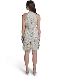 Eliza J Petite Sleeveless Mock Neck Cocktail Dress