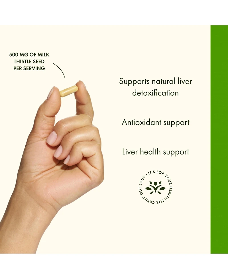 Swanson Milk Thistle Standardized Herbal Liver Support Supplement with Silymarin - Natural Formula for Overall Health and Wellbeing