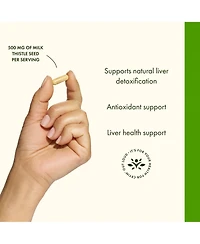 Swanson Milk Thistle Standardized Herbal Liver Support Supplement with Silymarin - Natural Formula for Overall Health and Wellbeing