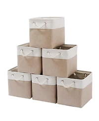 Gnuadz Cube Storage Bins Collapsible Fabric Organizer Ropes 11 X