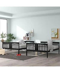 Streamdale Furniture Over Bunk Bed with Ladder - Espresso