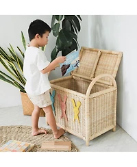Momiji Anais Handcrafted Rattan Storage Trunk with handles