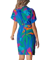 Cupshe Women's Reflection Abstract Mini Beach Dress