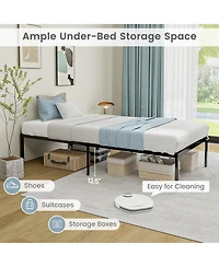 Gouun Heavy Duty 14-Inch Twin Metal Platform Bed Frame, No Box Spring Needed