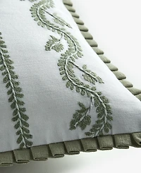 Charter Club Embroidered Garden Floral Decorative Pillow, 14" x 20", Macy's Exclusive