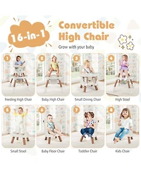 Gouun Baby 16-in-1 High Chair with 360-Degree Activity Center and Booster Seat