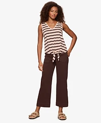 Sanctuary Petite The Marine Wide-Leg Cropped Jeans