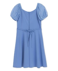 Speechless Girls' 7-16 Short-Sleeve Round Neck Dress