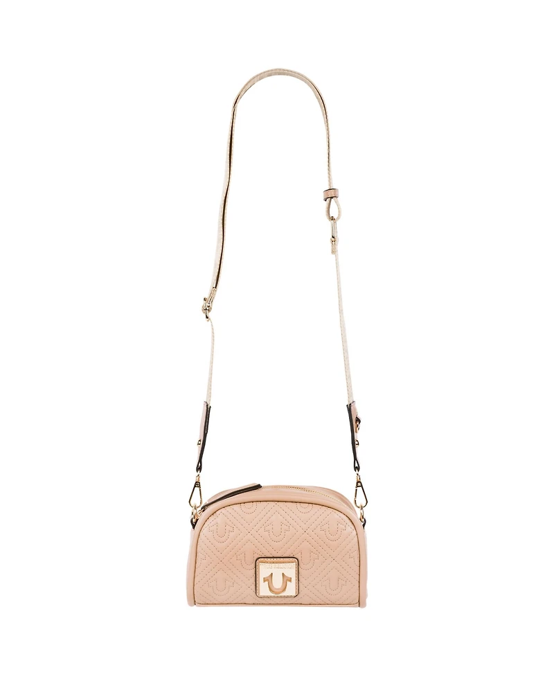 True Religion Metal Plaque Quilted Crossbody