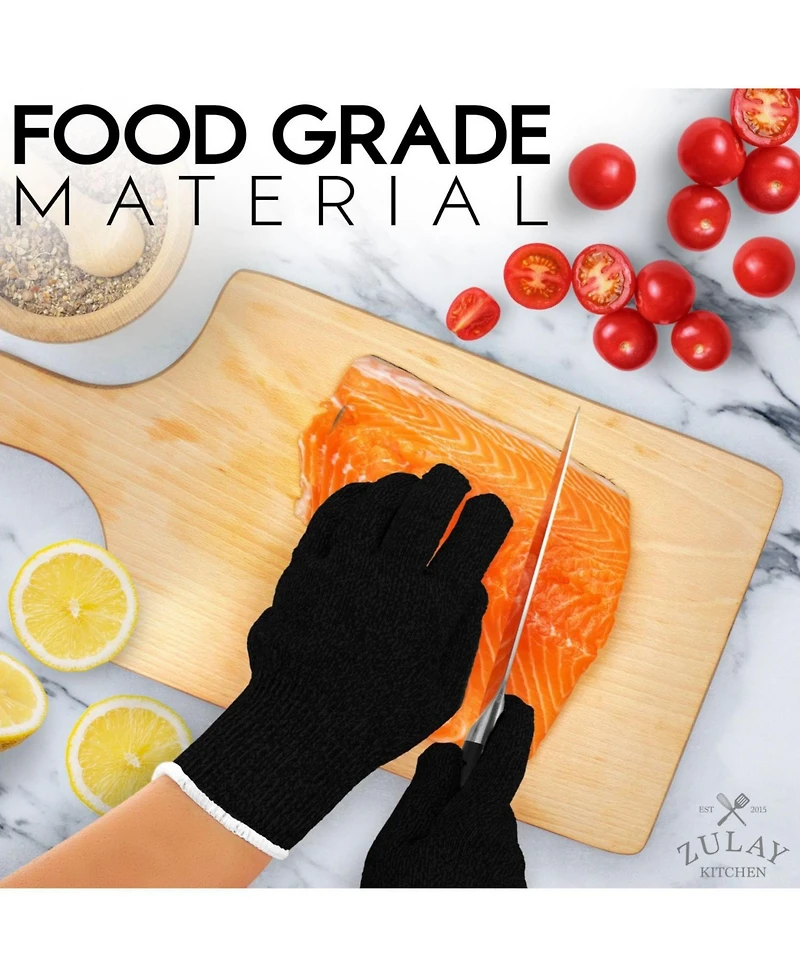 Cut Resistant Gloves Food Grade Level 5 Protection - Comfortable Safety Work