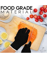 Cut Resistant Gloves Food Grade Level 5 Protection - Comfortable Safety Work