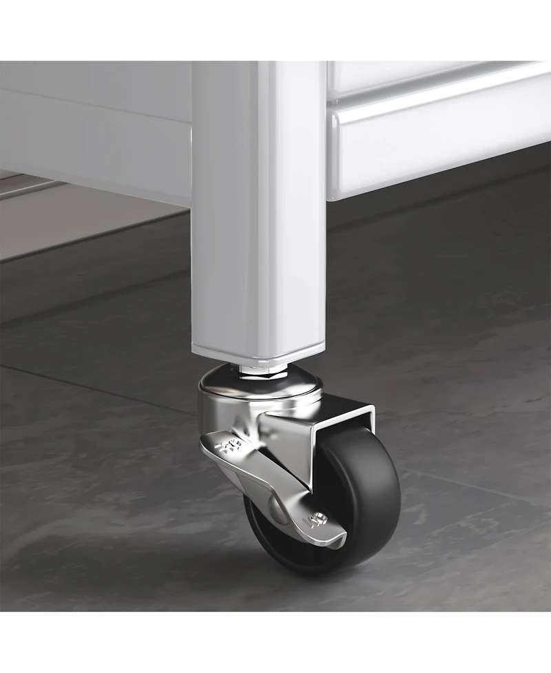 Flynama 65" Tall 5-Tier Kitchen Bakers Rack with Flip Door Cabinet, Microwave Stand and Coffee Bar Storage