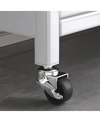 Flynama 65" Tall 5-Tier Kitchen Bakers Rack with Flip Door Cabinet, Microwave Stand and Coffee Bar Storage