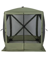 Gouun 6.7 x 6.7 ft Pop Up Gazebo with Mesh Netting and Carry Bag, Uv 50+ Protection