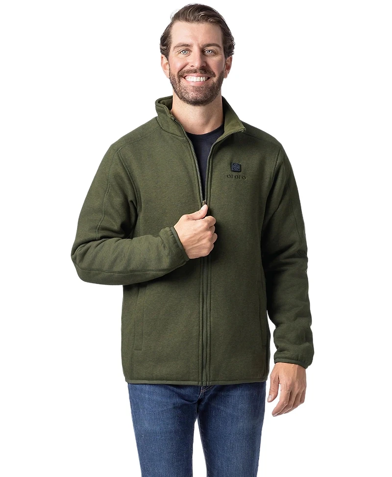ororo Men's 4-Zone Heated Fleece Jacket