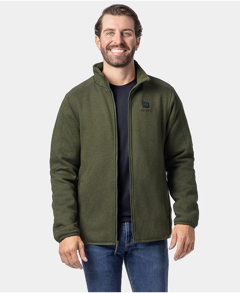ororo Men's 4-Zone Heated Fleece Jacket