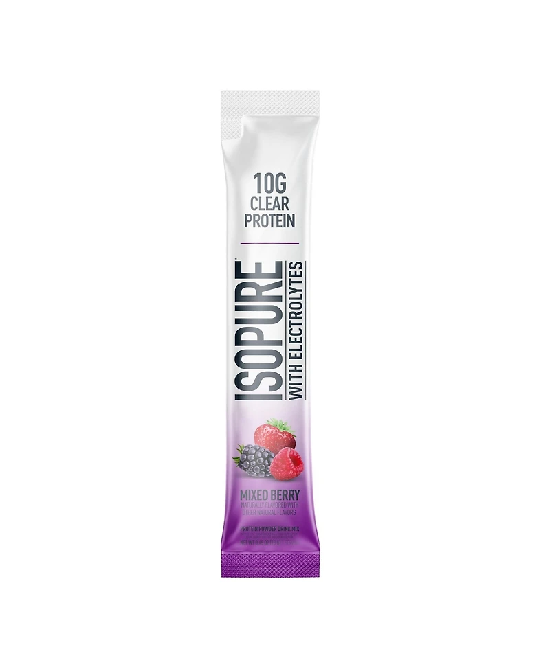 Isopure Protein Water Stickpacks Mixed Berry, 6 Count
