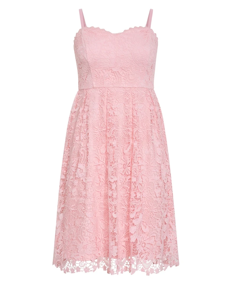 City Chic Women's Scarlet Lace Dress