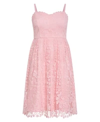 City Chic Women's Scarlet Lace Dress