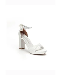 Forever & Always Shoes Women's Delphina Pearl Bridal Heel