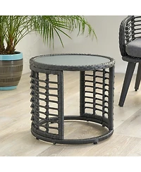 Mondawe Outdoor Side Table, Compact Patio & Balcony Accent