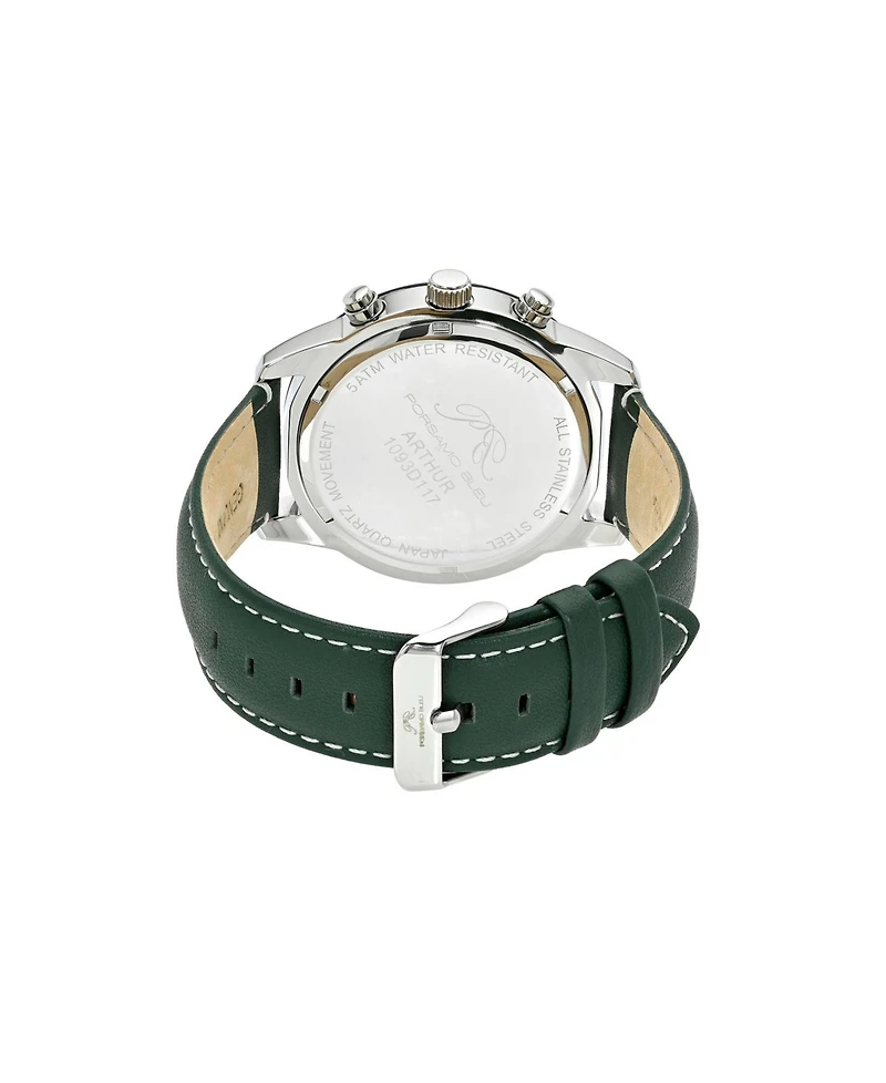 Porsamo Bleu Men's Arthur Genuine Leather Band Watch 1093DARL
