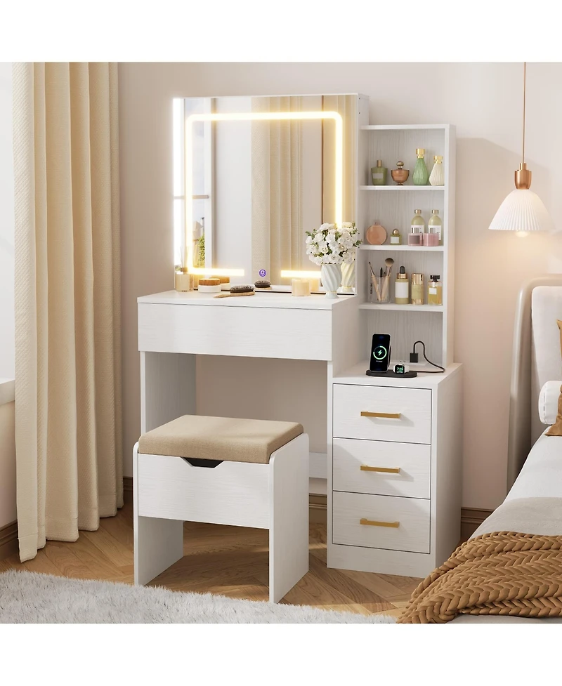 Homfan Modern Makeup Vanity Desk