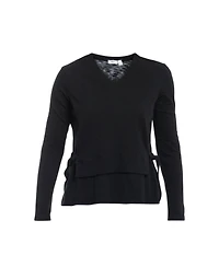 Wilt Clothing Women's Mixed Media Double Layer Long Sleeve
