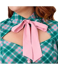 Unique Vintage Plus Sweetheart Neck Swing Dress