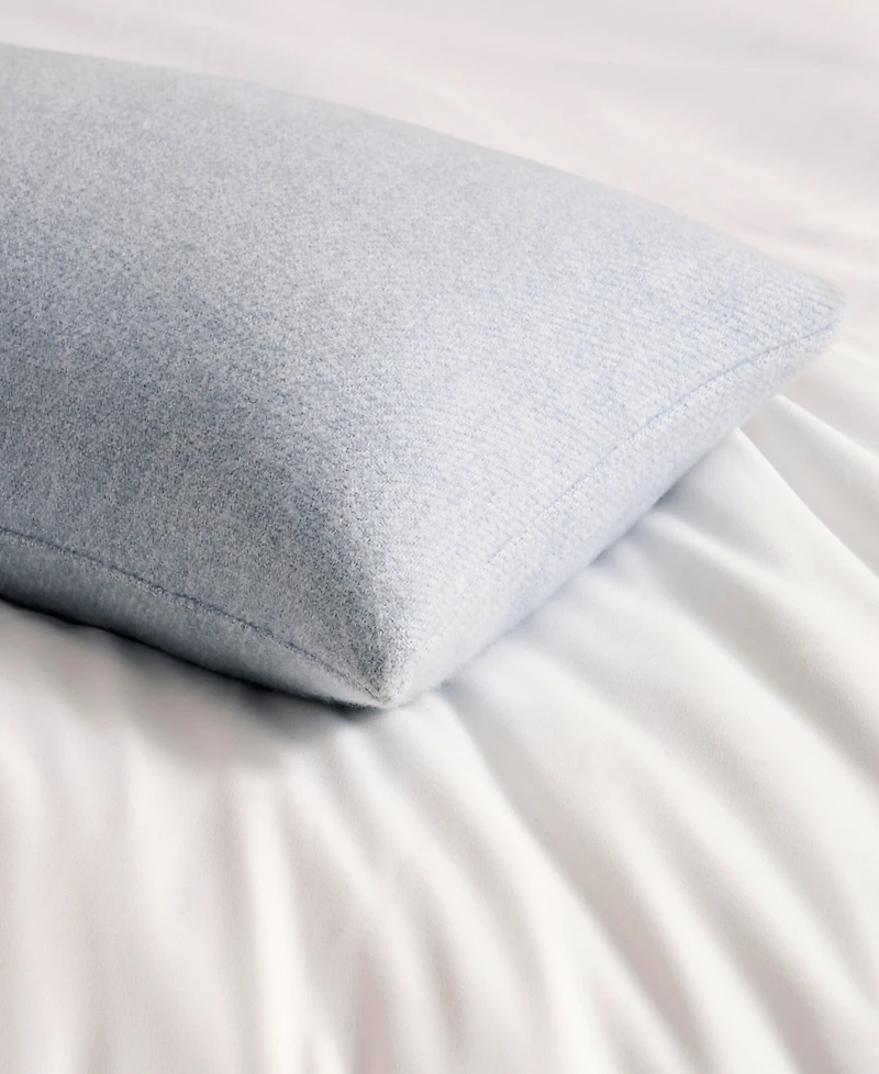 Dkny Pure Faux Cashmere Pearl Blue Decorative Pillow, 14" x 30"