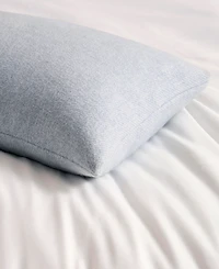 Dkny Pure Faux Cashmere Pearl Blue Decorative Pillow, 14" x 30"