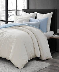 Dkny Reversible Vintage Washed Cotton 3-Pc. Duvet Set