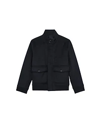 Reiss Men's Wool-Blend Funnel-Neck Bomber Jacket
