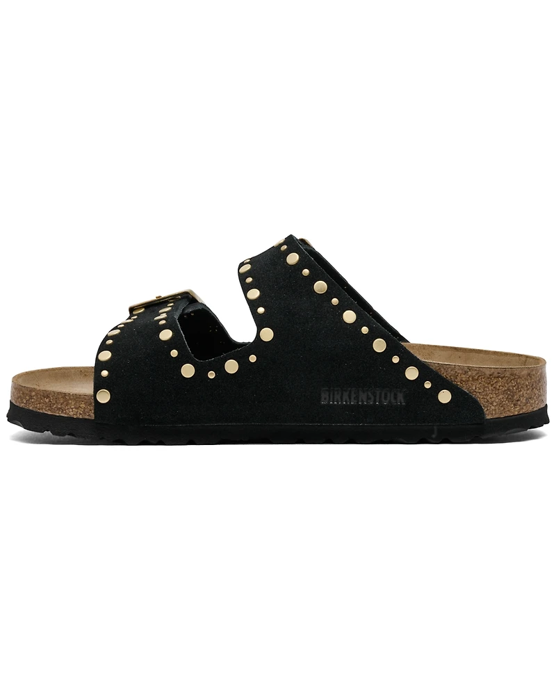 Birkenstock Women's Arizona Rivets Suede Leather Sandals from Finish Line