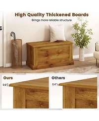 Gouun Large Storage Chest with Safety Metal Hinge and 44 lbs Capacity